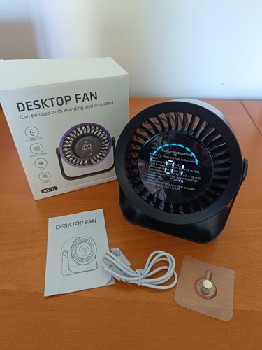 New rechargeable usb desk fan - new,