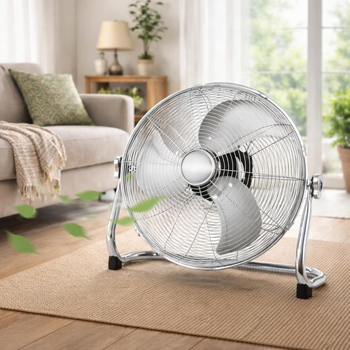 Metal floor fan - 18", industrial