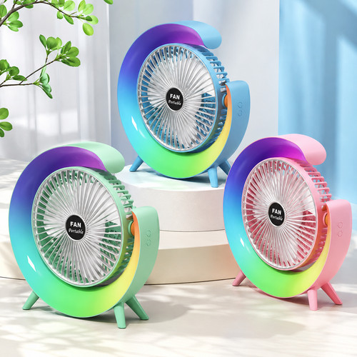 Fan led desk portable usb - fan, 3