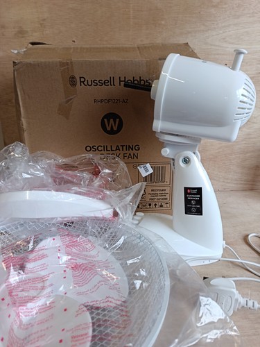 White desk fan 3 - 12",