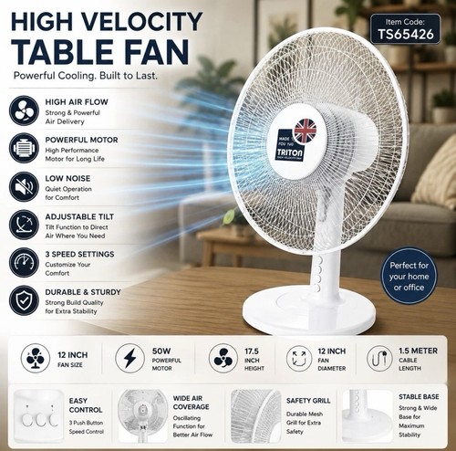 Triton table fan - triton,