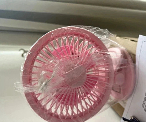 Pink usb table desk fan - usb,