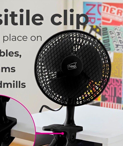 Neo black clip desk - black,