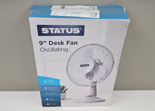 Status desk fan inch - desk, 9