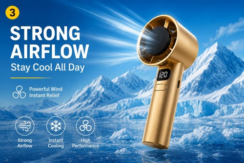 Handheld fan strong fast - strong,